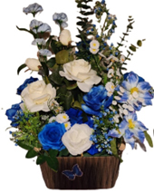 Fleurs | Bouquet bleu | Boutique en ligne | Roy et Gigure